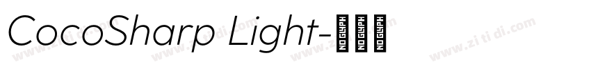 CocoSharp Light字体转换